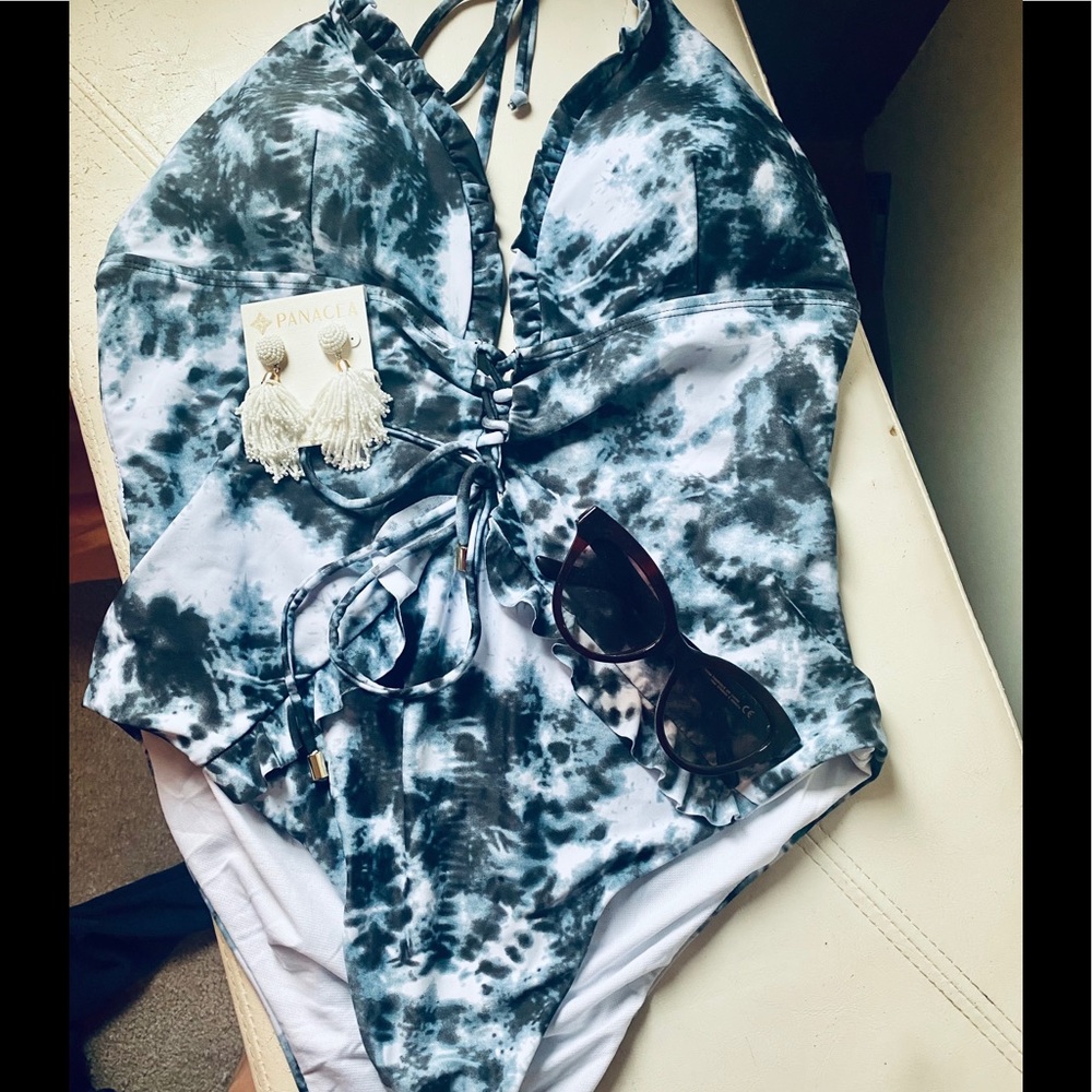 Tie-dyed  Onepiece Swimsuit